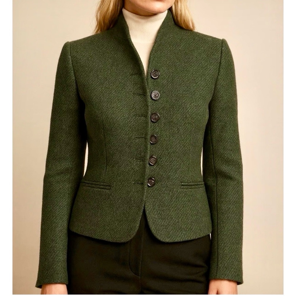 Ralph Lauren Women's Wool Herringbone Blazer/Jacket